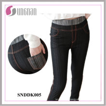 Jambières de jeans à la mode taille haute Faked Jeans (SNDDK005)